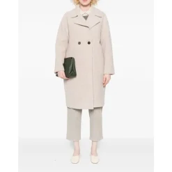 Harris Wharf London Frakker*Beige Uldfrakke AW25 Grå