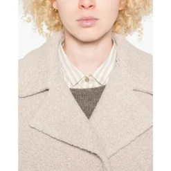 Harris Wharf London Frakker*Beige Uldfrakke AW25 Grå