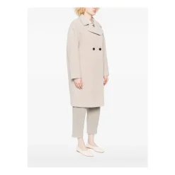 Harris Wharf London Frakker*Beige Uldfrakke AW25 Grå