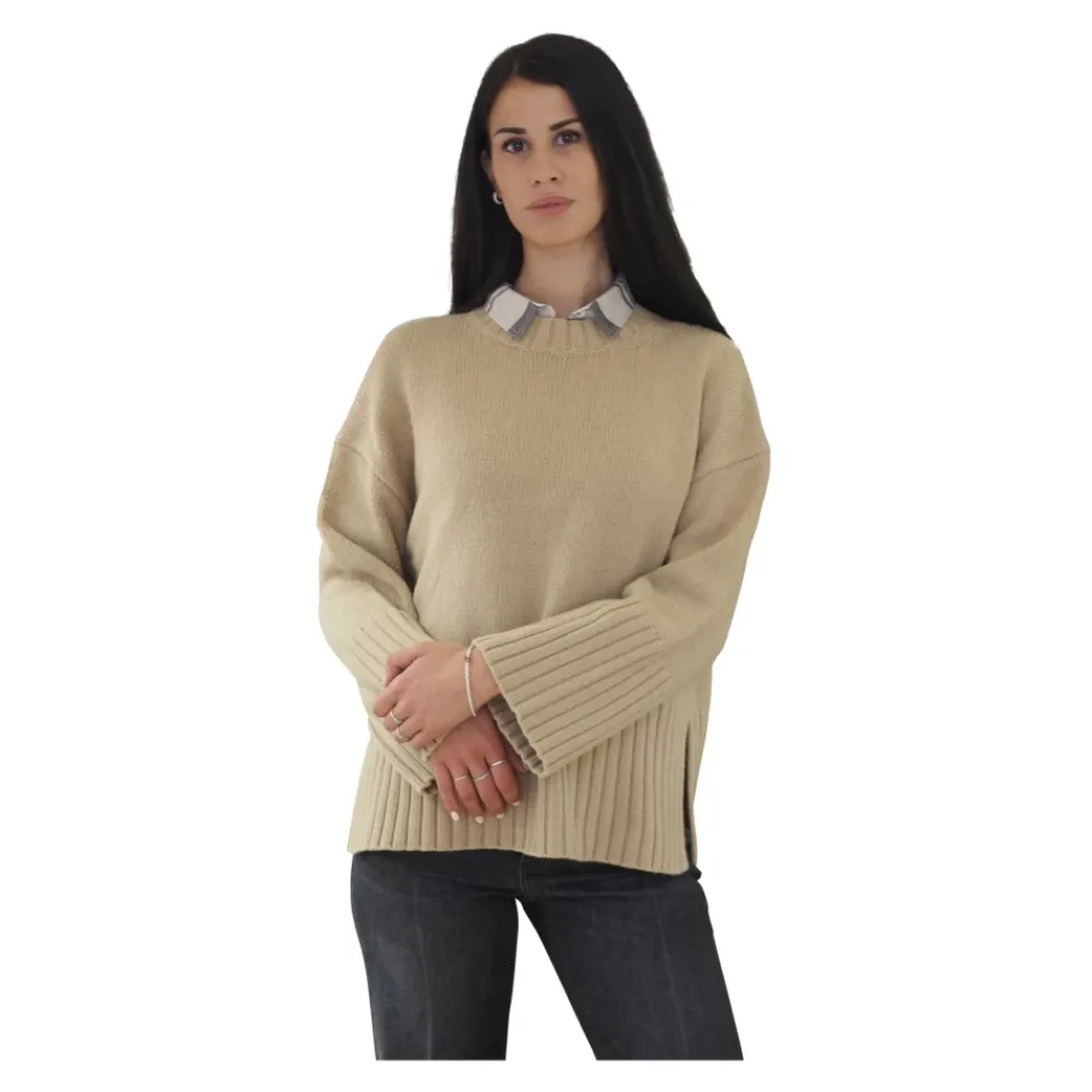 Barbour Striktrøjer & Sweatere*Vintertrøje til kvinder Beige