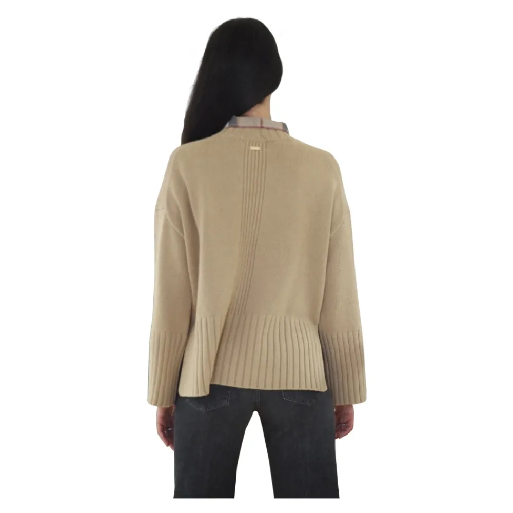Barbour Striktrøjer & Sweatere*Vintertrøje til kvinder Beige