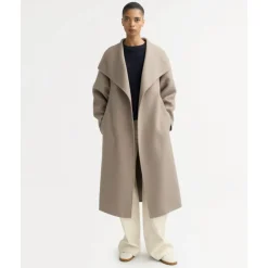 Soft Goat Frakker*Belted Coat Beige