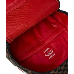 SPRAYGROUND Rygsække*Big Backpack Shark Check Embossed B8232 Brun