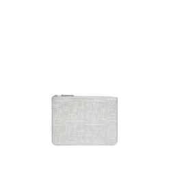 Comme des Garçons Clutch*Big Pouch Logotype Metallic Grå