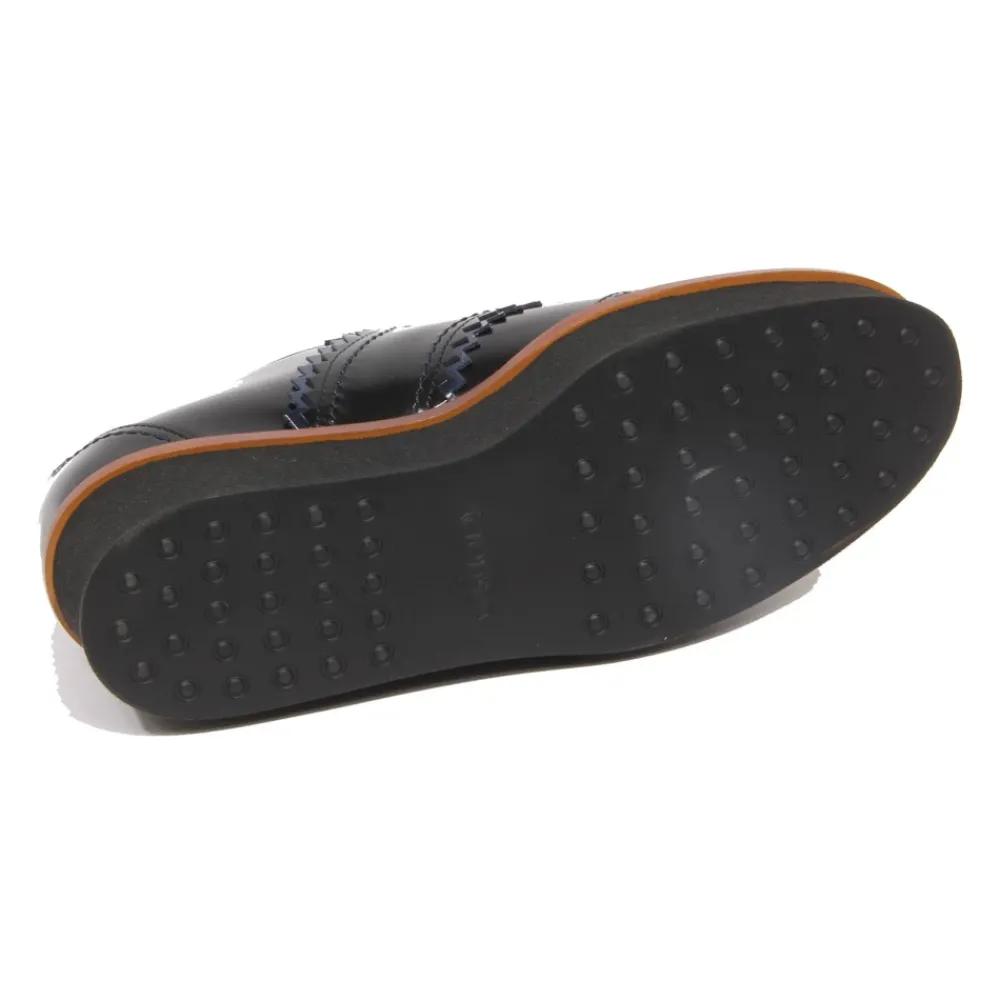 Tod's Snøresko*Blå Francesina Sko Made in Italy Sort