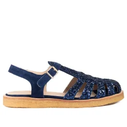Angulus Sandaler*Glitter Sandal med Ankelrem Blå