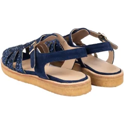 Angulus Sandaler*Glitter Sandal med Ankelrem Blå