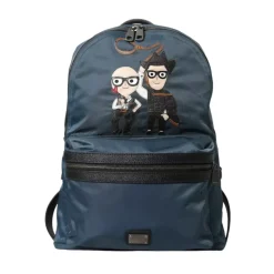 Dolce & Gabbana Rygsække*Nylon DGFamily Patch Rygsæk Blå