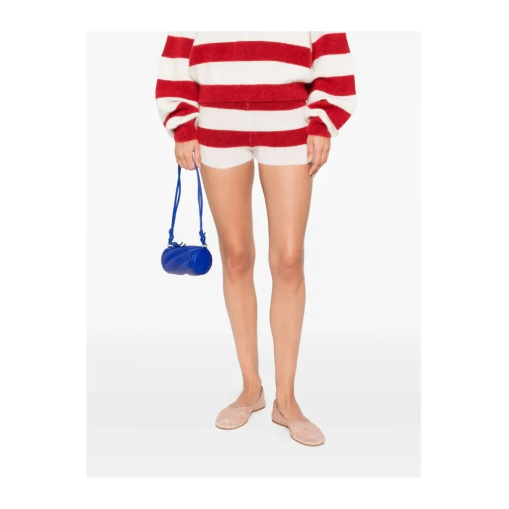 Fiorucci Bæltetasker*Quiltet Læder Crossbody Taske Blå