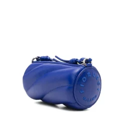 Fiorucci Bæltetasker*Quiltet Læder Crossbody Taske Blå