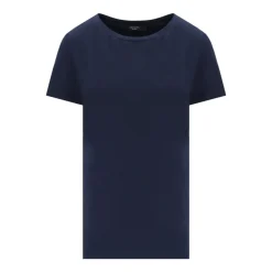 Weekend Max Mara T-Shirts*T-shirt med sommerfugleprint og rund hals Blå