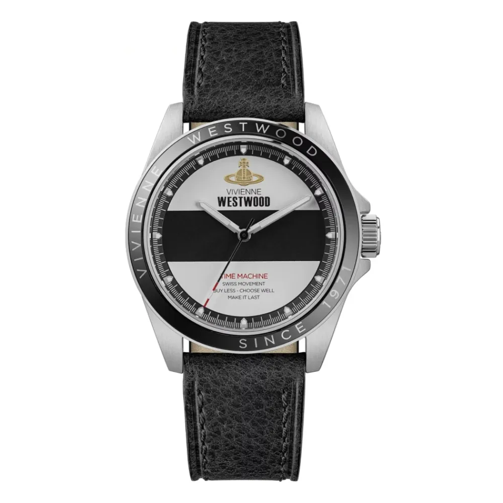 Vivienne Westwood Ure*Blackwall Quartz Ur Læderrem Sort