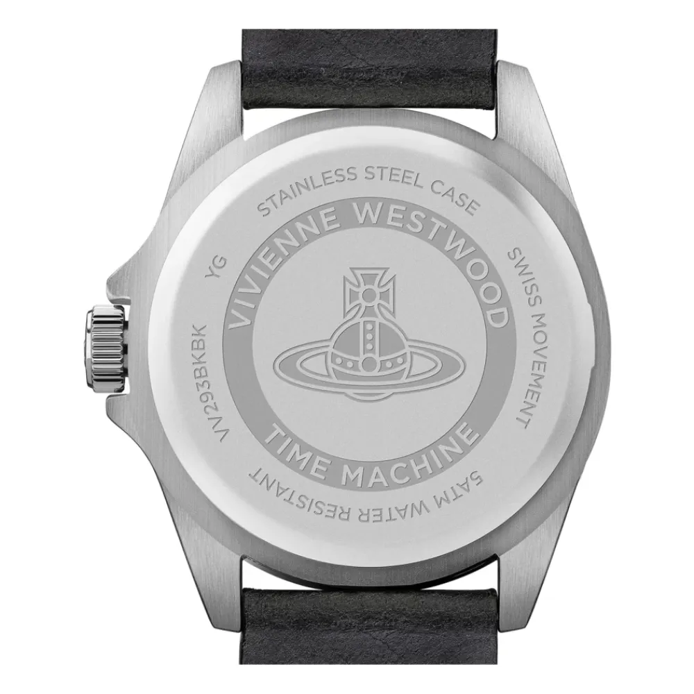 Vivienne Westwood Ure*Blackwall Quartz Ur Læderrem Sort