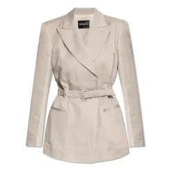 Emporio Armani Jakker*Blazer med bælte Grå