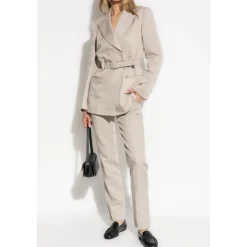 Emporio Armani Jakker*Blazer med bælte Grå