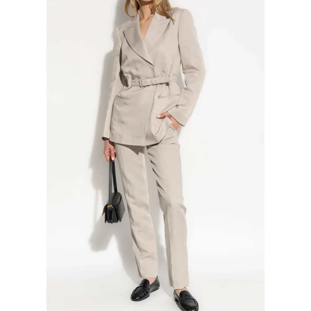 Emporio Armani Jakker*Blazer med bælte Grå