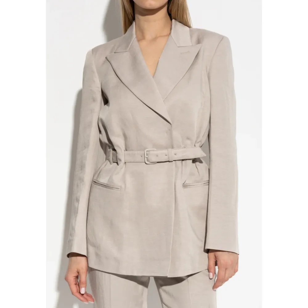 Emporio Armani Jakker*Blazer med bælte Grå