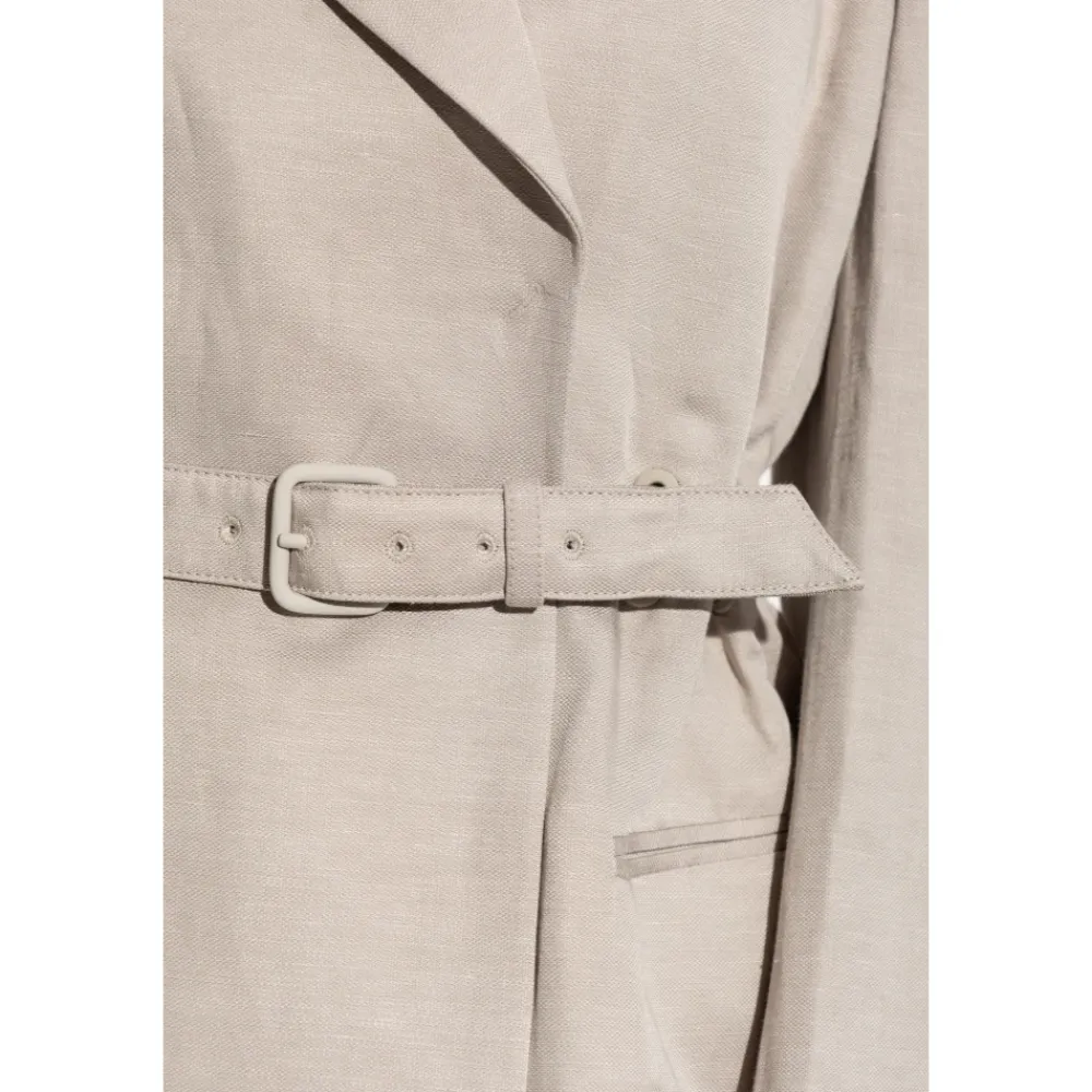 Emporio Armani Jakker*Blazer med bælte Grå