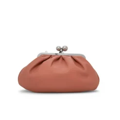Weekend Max Mara Clutch*Blød læder skuldertaske med kæde Pink