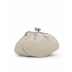 Weekend Max Mara Clutch*Blød læder skuldertaske med kæde Hvid