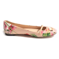Gucci Ballerina Sko*Blomstrede Ballerina Sko Bloom Pink