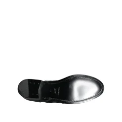 Dolce & Gabbana Snøresko*Blomstret Brogue Wingtip Lædersko Sort