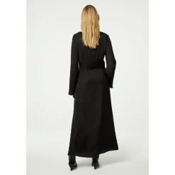 FABIENNE CHAPOT Kjoler*Blomstret Midi Kjole Sort