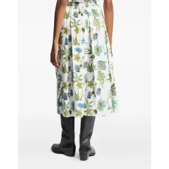 Fay Nederdele*Blomstret Midi-nederdel Multifarvet