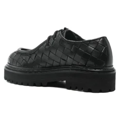 Officine Creative Snøresko*Blossom Vævet Læder Derby Sko Sort