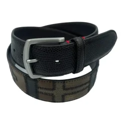 Paolo Vitale Bælter*Bælte med flagmotiv Brun