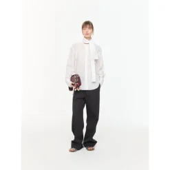 PLAN C Bluser & Skjorter*Bluse med blomsterprint og tørklæde Hvid