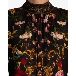 Alice + Olivia Bluser & Skjorter*Bluse med blomsterprint og mock neck Multifarvet