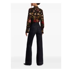 Alice + Olivia Bluser & Skjorter*Bluse med blomsterprint og mock neck Multifarvet