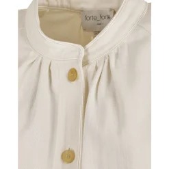 Forte Forte Bluser & Skjorter*Boheme Overshirt i Flydende Bomuld Hvid