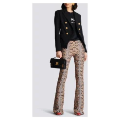 Balmain T-Shirts*Bomuld T-shirt med logo print Sort