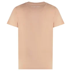 See by Chloé T-Shirts*Bomuld T-shirt med Ribbed Krave Pink