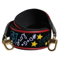 Dolce & Gabbana Tilbehør Til Tasker*Bomulds Taske Skulderrem med Print Multifarvet