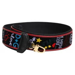 Dolce & Gabbana Tilbehør Til Tasker*Bomulds Taske Skulderrem med Print Multifarvet