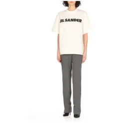 Jil Sander T-Shirts*Bomulds T-shirt Hvid
