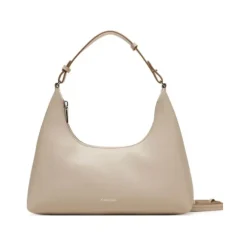 Calvin Klein Skuldertasker*Borsa a Mano Piccola in Pelle Sintetica Beige