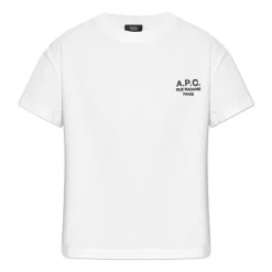 A.P.C. T-Shirts*Boxy Rue Madame Kortærmet T-shirt Hvid