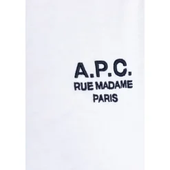 A.P.C. T-Shirts*Boxy Rue Madame Kortærmet T-shirt Hvid