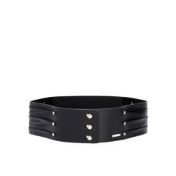 Liu Jo Bælter*Bredt læderbælte med nem lukning Sort