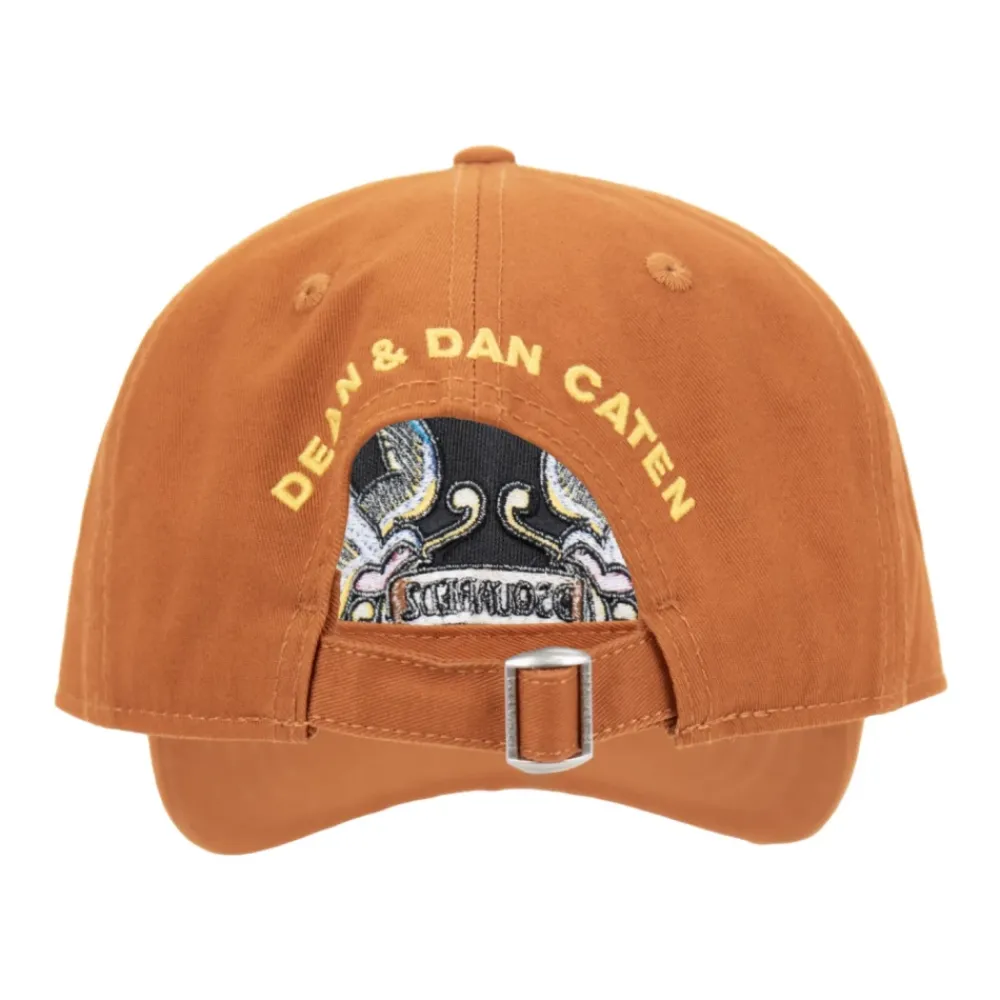 Dsquared2 Huer & Kasketter*Broderet baseballkasket med spænde Orange