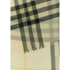 Burberry Tørklæder*Broderet Uldtørklæde Multifarvet