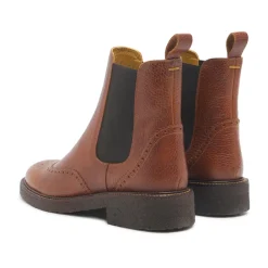 Angulus Chelsea Boots*Brogue Chelsea Støvle - Cognac/ Brun