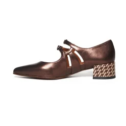 Chie Mihara Pumps|Stiletter*Bronze Læder Jersey Sko Brun