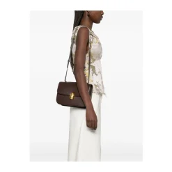 Neous Skuldertasker*Chokolade Foldover Skuldertaske Brun