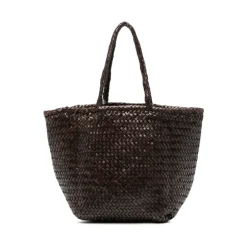 Dragon Diffusion Indkøbstasker*Læder Basket Weave Håndtaske Brun