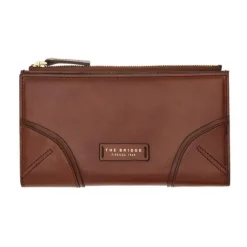 The Bridge Punge & Kortholder*læder horisontal tegnebog med mønt lomme Brun